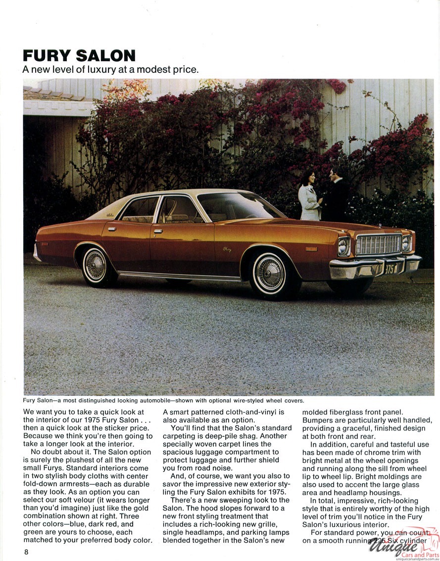 1975 Plymouth Fury Brochure Page 13